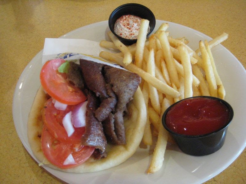 Review Daphne's Greek Cafe Gyro and French Fries Brand Eating