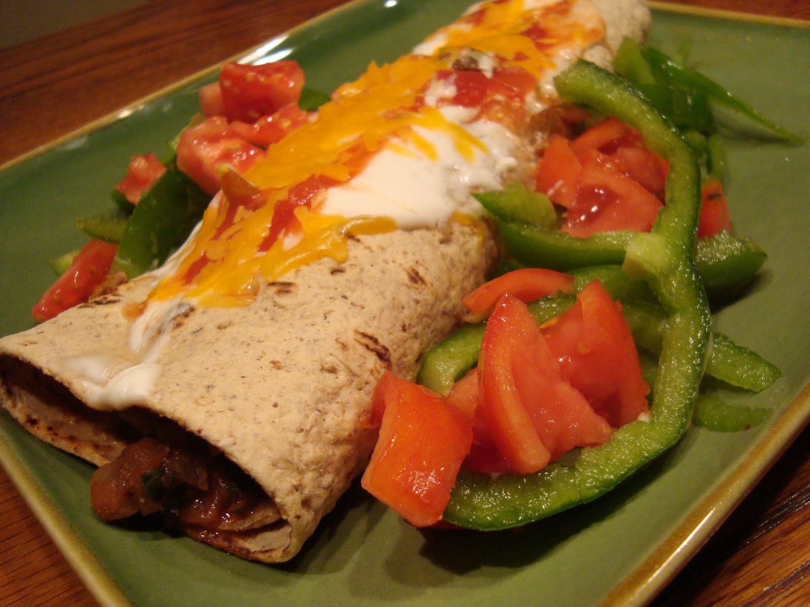 A Hungry Spoon Black Bean and Spinach Enchiladas