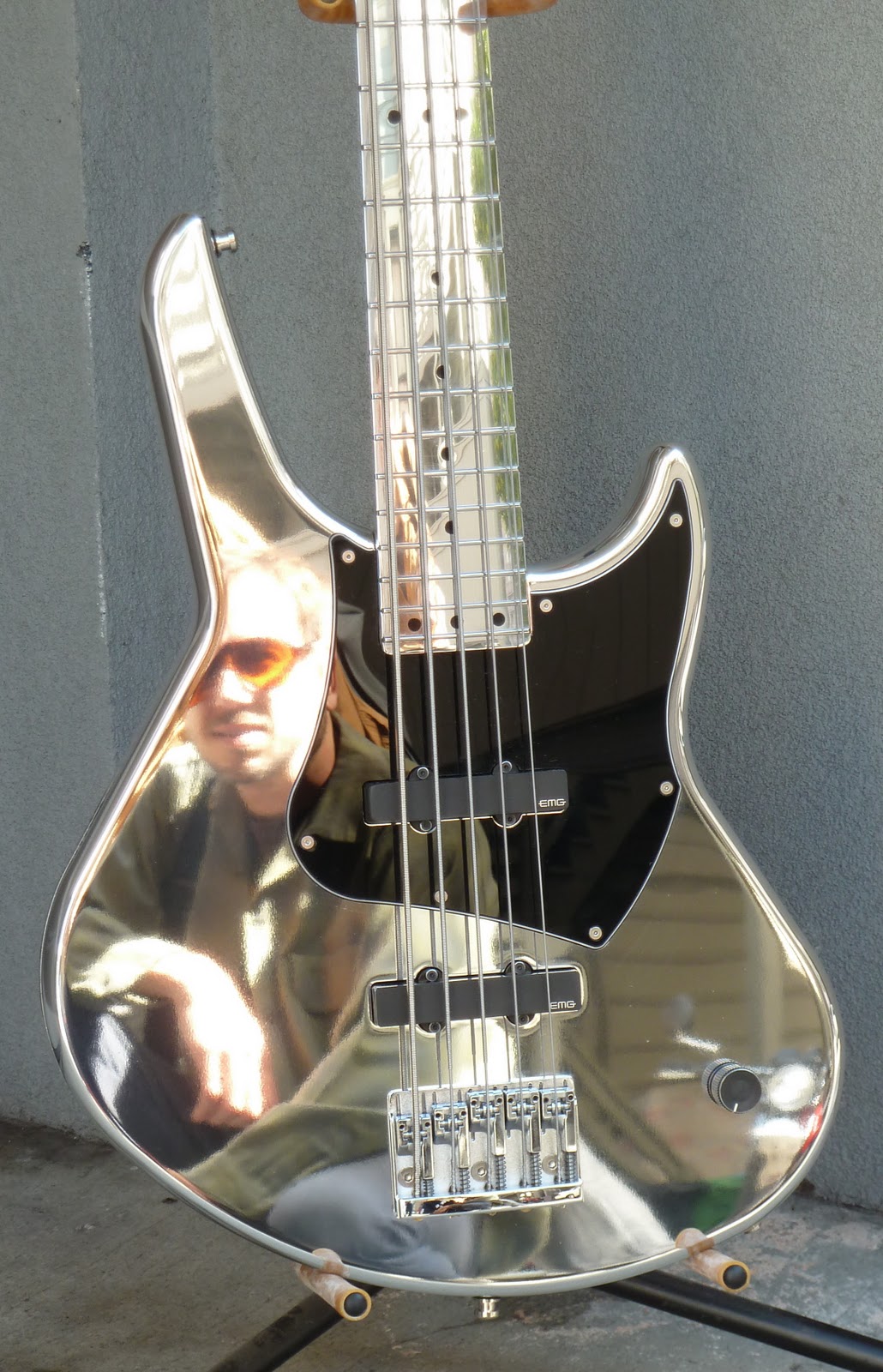 Daily Guitar Repair Adding Electronics to an ALL METAL BASS.