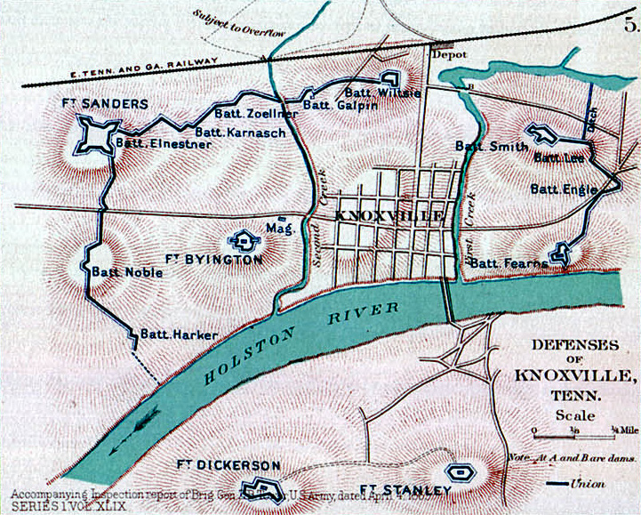 1863 us map. A map of the defenses of