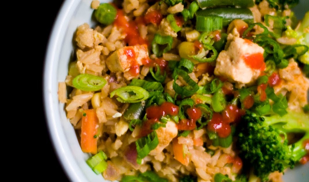 Healthy Fried Rice with Tofu Honey & Brie