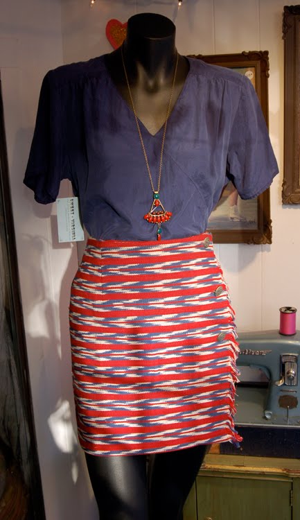 [1990s+Ethnic+Pattern+Wrap+Skirt+&+Blue+Silk+Shirt.jpg]