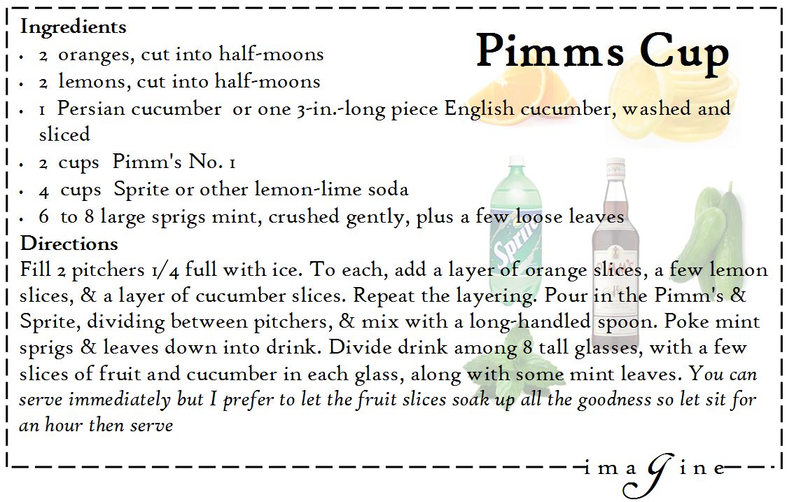 Places I Have Found Pimms Cup