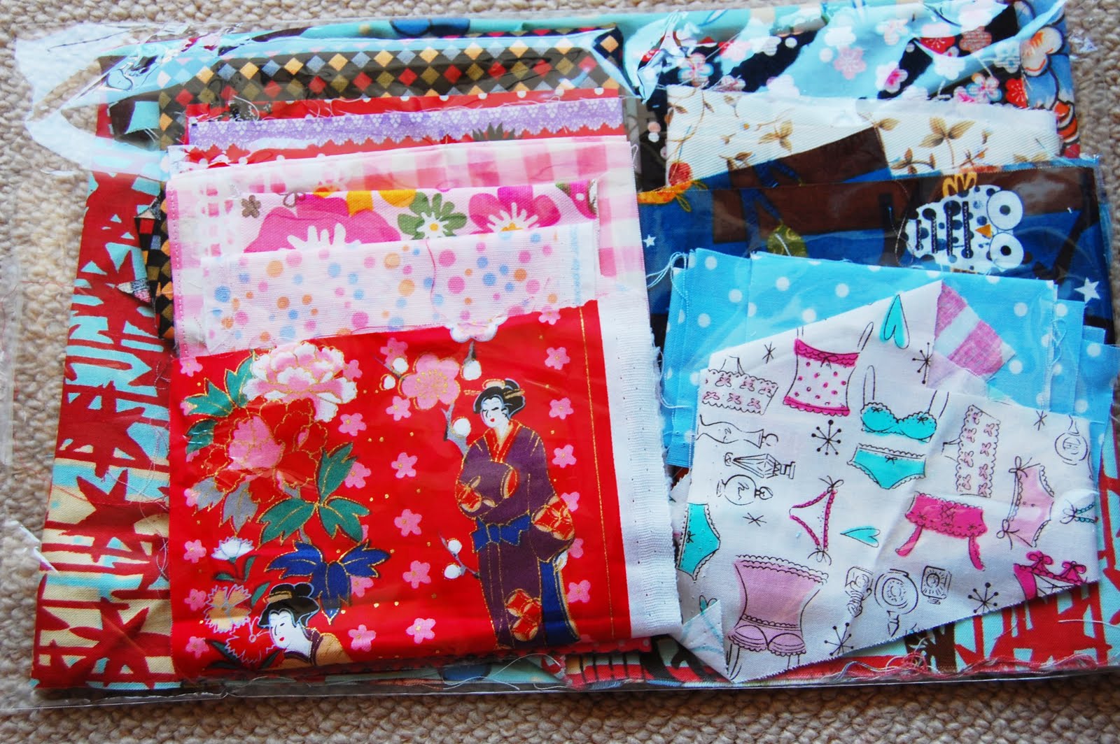 MyBotang 3 Scrap Fabric Bags up for grab