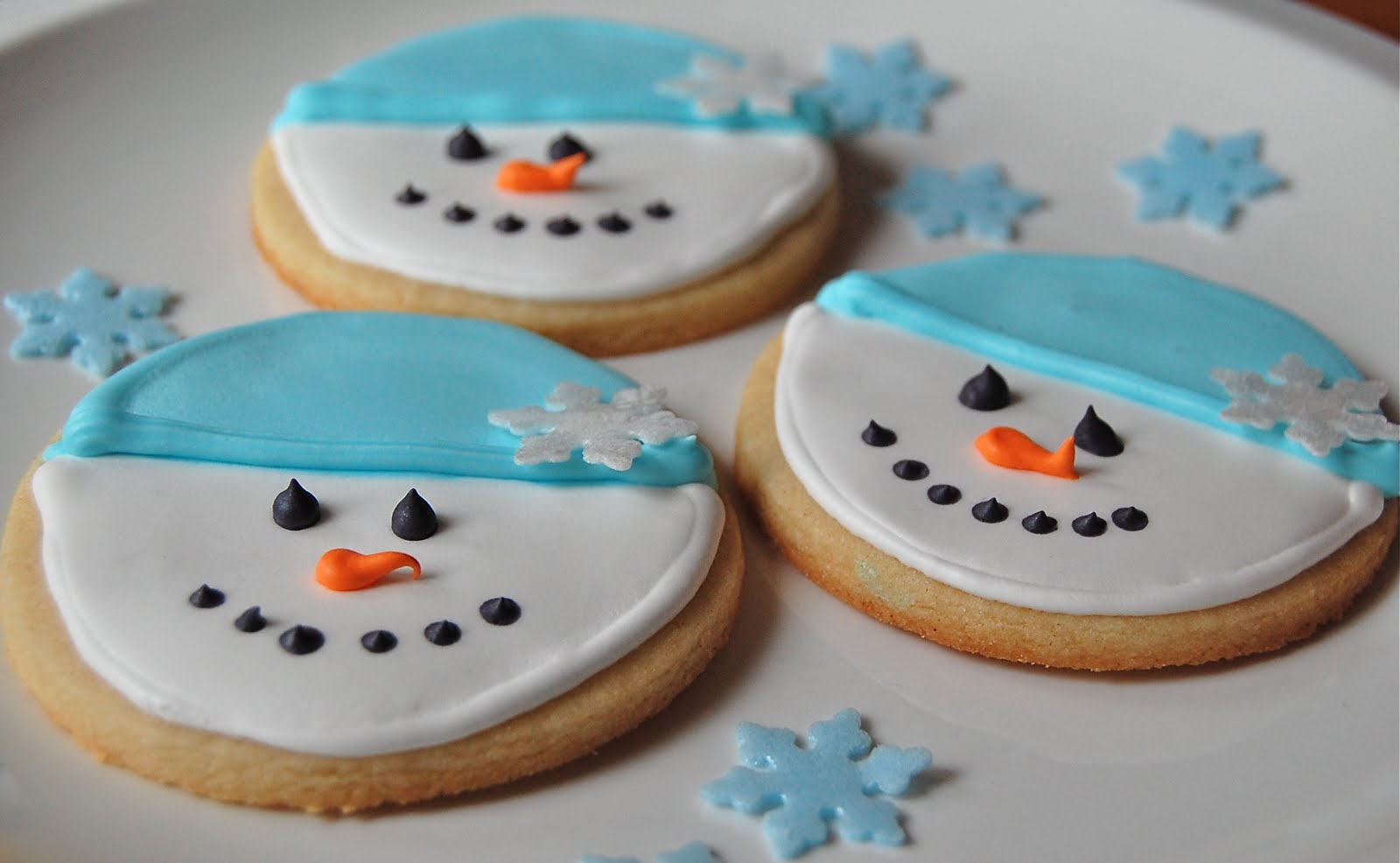 Chef Mommy Snowman Sugar Cookies