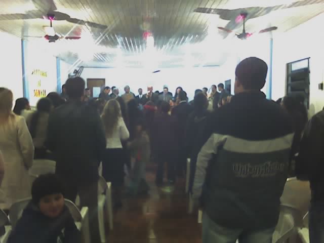 A igreja estava repleta