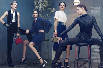 Patricia, Coco, Ana, Ylonka, Jeneil, Dree, Sedene and Alessandra by Sharif Hamza for Vogue Russia September 2010, part 2