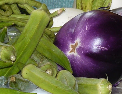 11   ..   Okra,+eggplant,+beans
