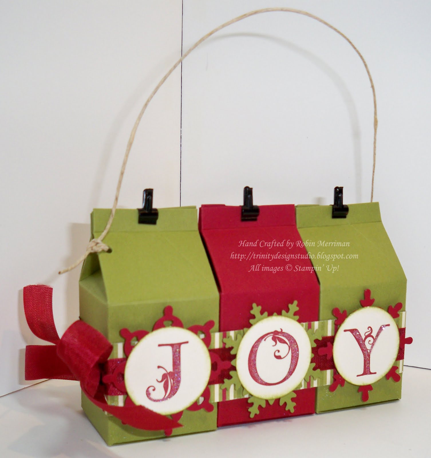 Trinity Designs Mini Milk Carton Christmas Ornament