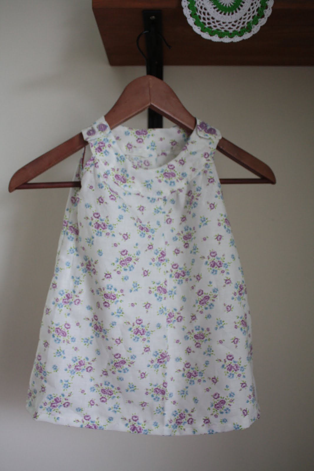 Handmade Zakka 手作日誌 手作子供服 紫色小花