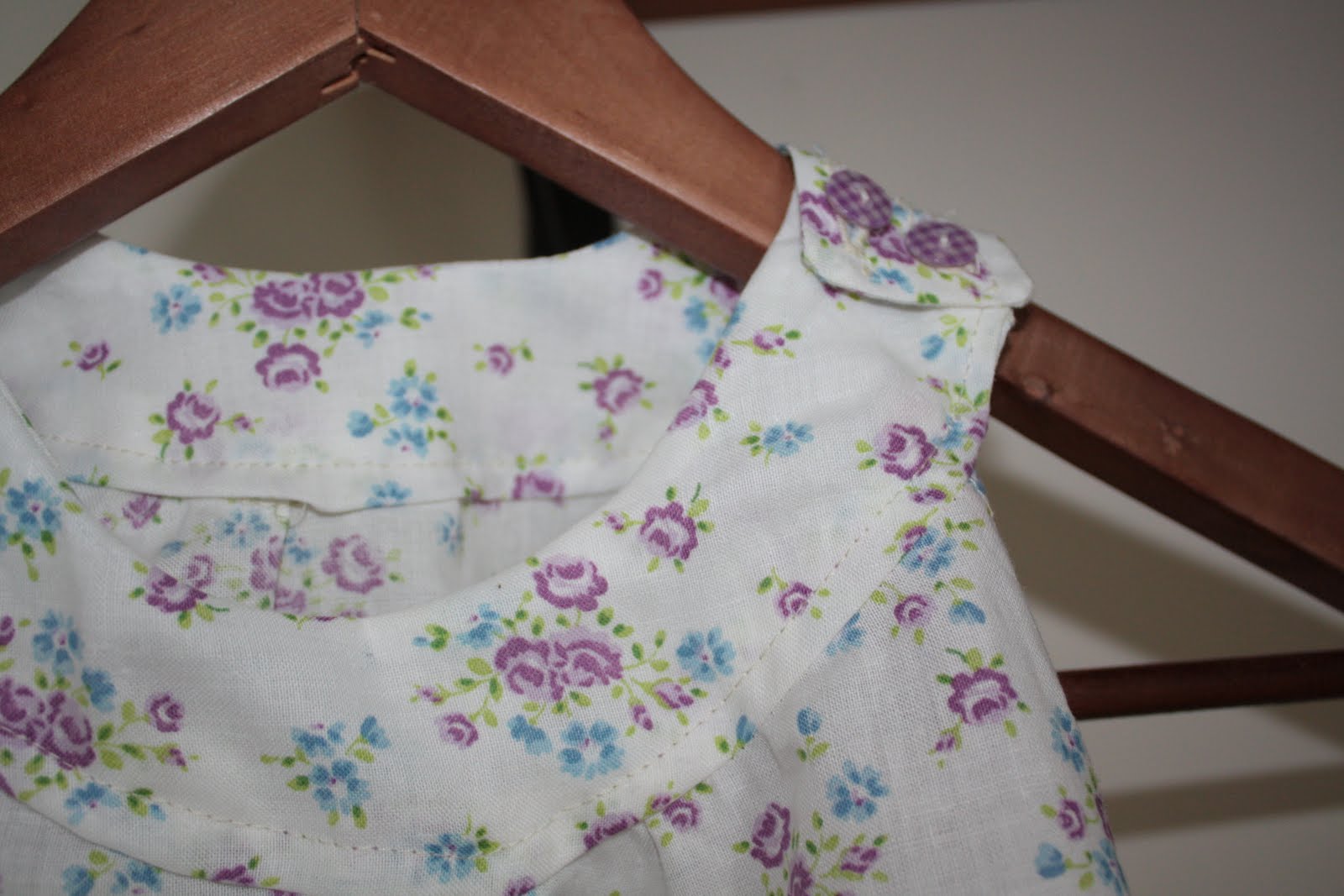 Handmade Zakka 手作日誌 手作子供服 紫色小花