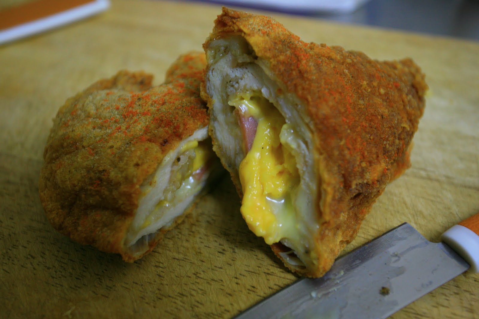 Brian's Taiwan Ham and cheese stuffed fried chicken breast