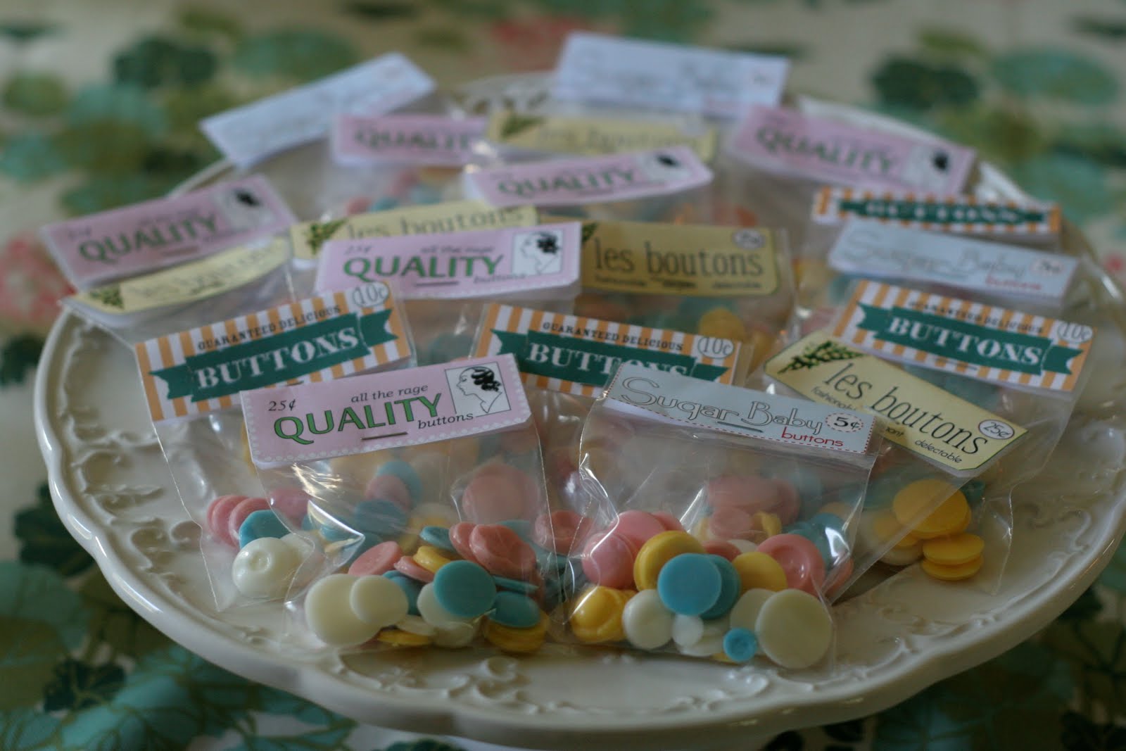 Vintage Candy Buttons