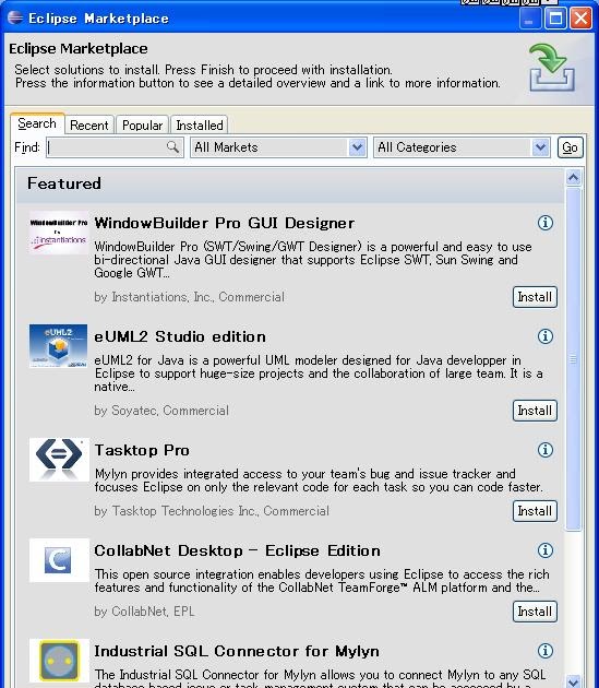 Computing for fun Eclipse Marketplace in Eclipse Helios