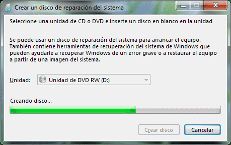 Recuperacion Del Sistema De Windows Vista