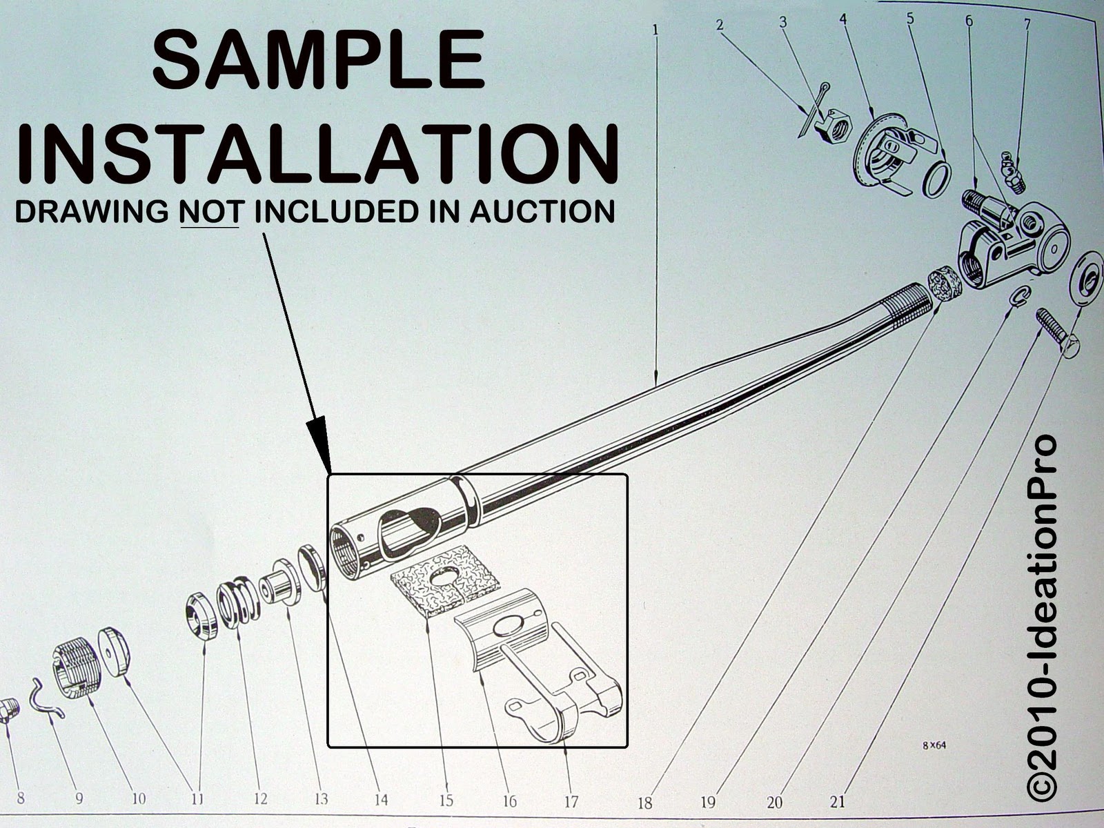 Sell 1950s VINTAGE NOS MOPAR DUST COVER KIT for PITMAN ARM STEERING BOX