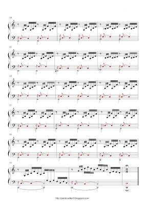 Partitura de piano gratis de Johann Sebastian Bach: Preludio (Praeludium)