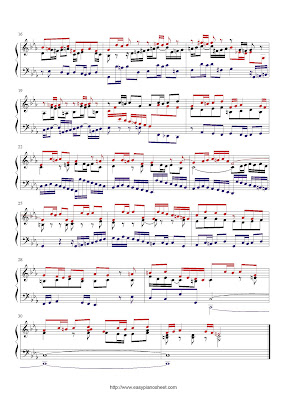 Partitura de piano gratis de Johann Sebastian Bach: Fuga No.2 (BWV 847)