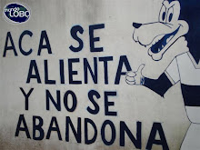 pintada en la pared de la cancha