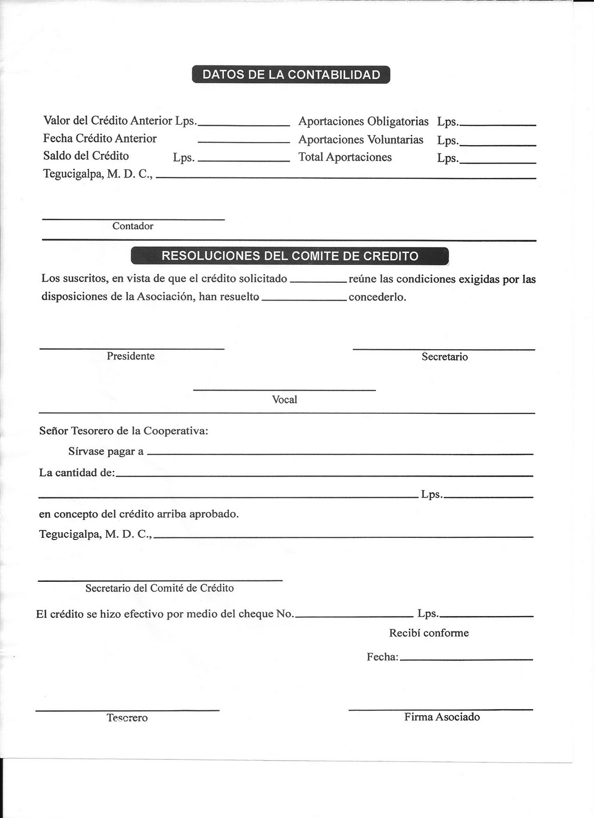 COOPERATIVA DE EMPLEADOS BANCO DE OCCIDENTE, S.A.: SOLICITUD DE