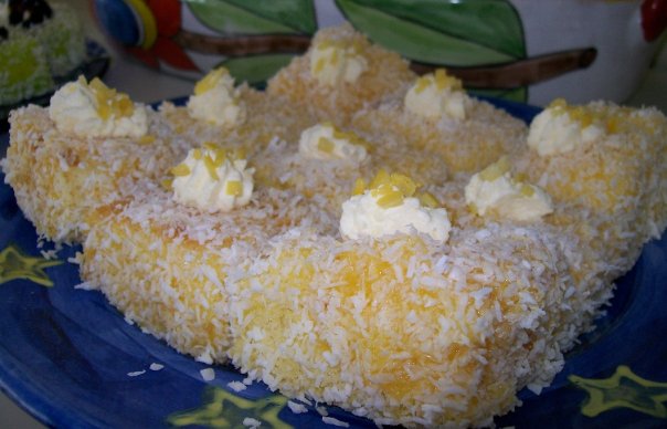 Lemon Lamingtons