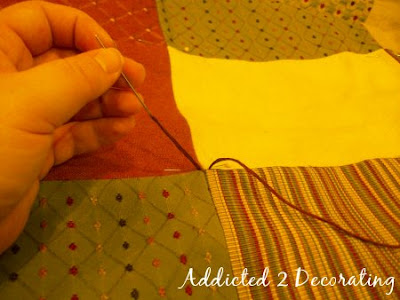 D.I.Y. Project, How to make a patchwork quilted throw.