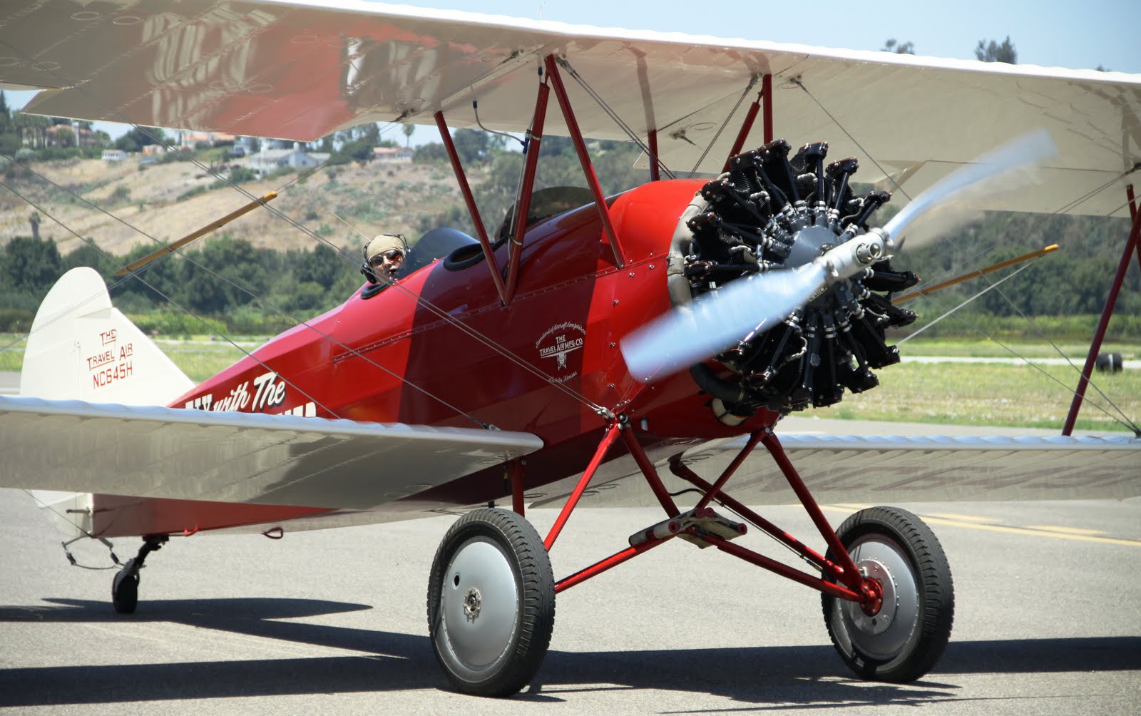 travel air biplane