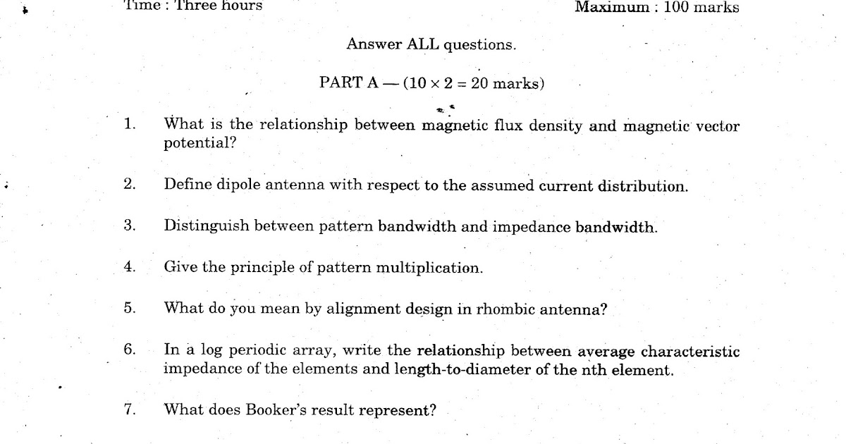 Antenna and wave propagation question bank watchesovasg