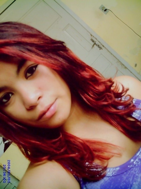 meu cabelo vermelho, haha meu cabelo vermelho, haha