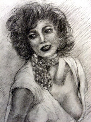 portrait drawing charcoal