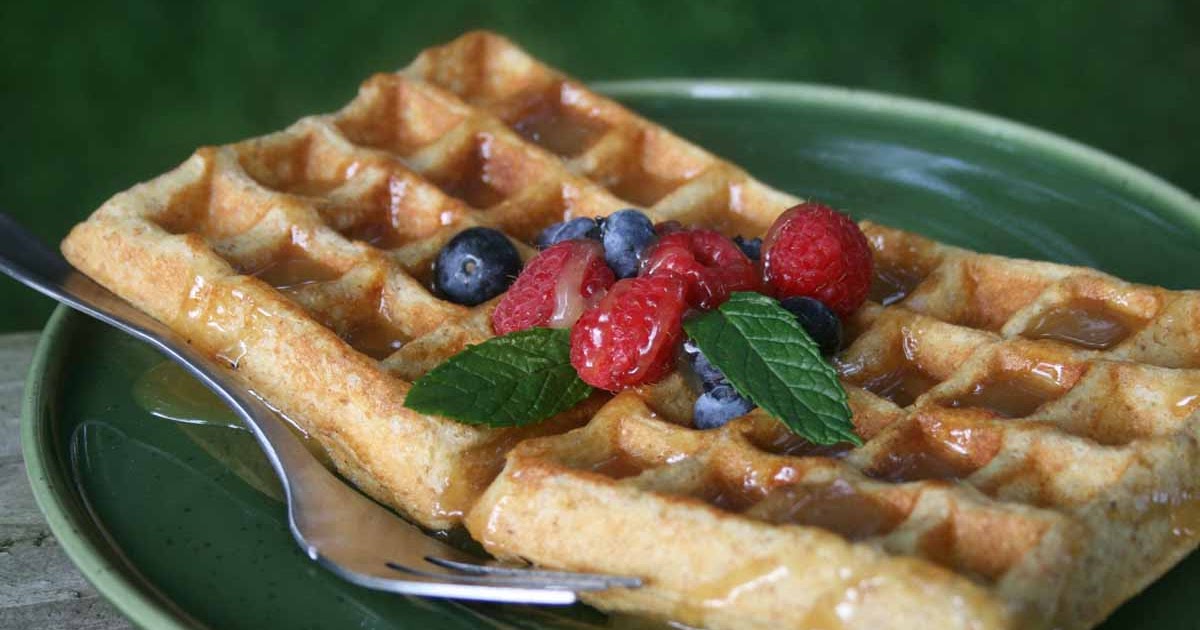 Recipe Shoebox Buttermilk Pecan Waffles