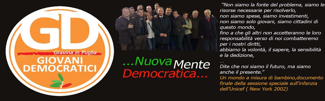 GIOVANI DEMOCRATICI - Gravina in Puglia