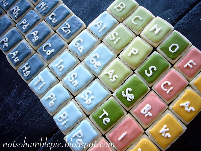 Not So Humble Pie Science Cookies Periodic Table