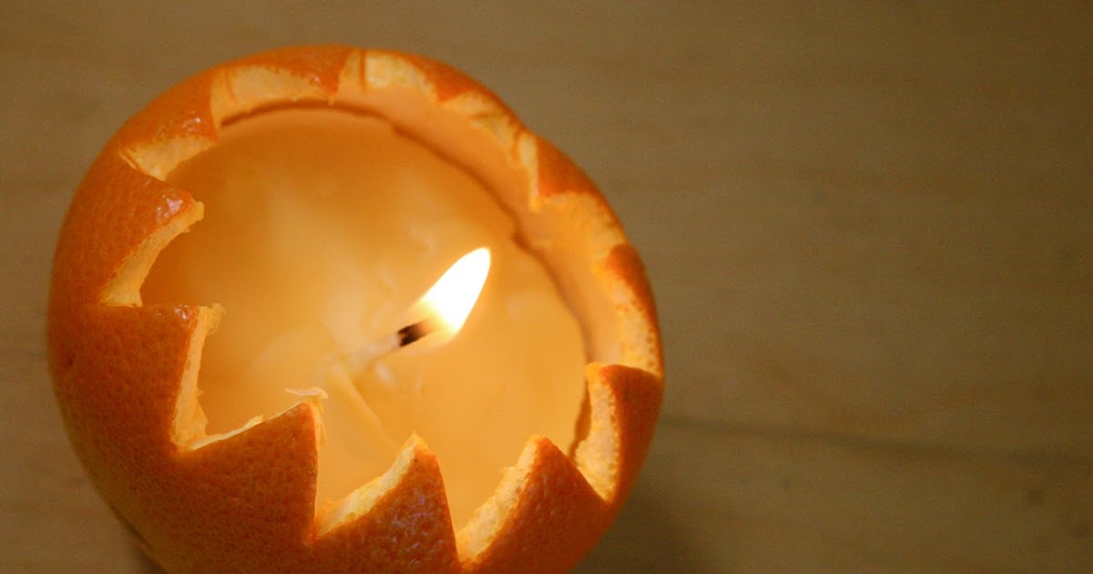 mimpi murni blog DIY Orange Peel Candle