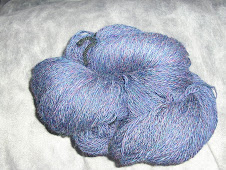 Handspun Wildberry yarn