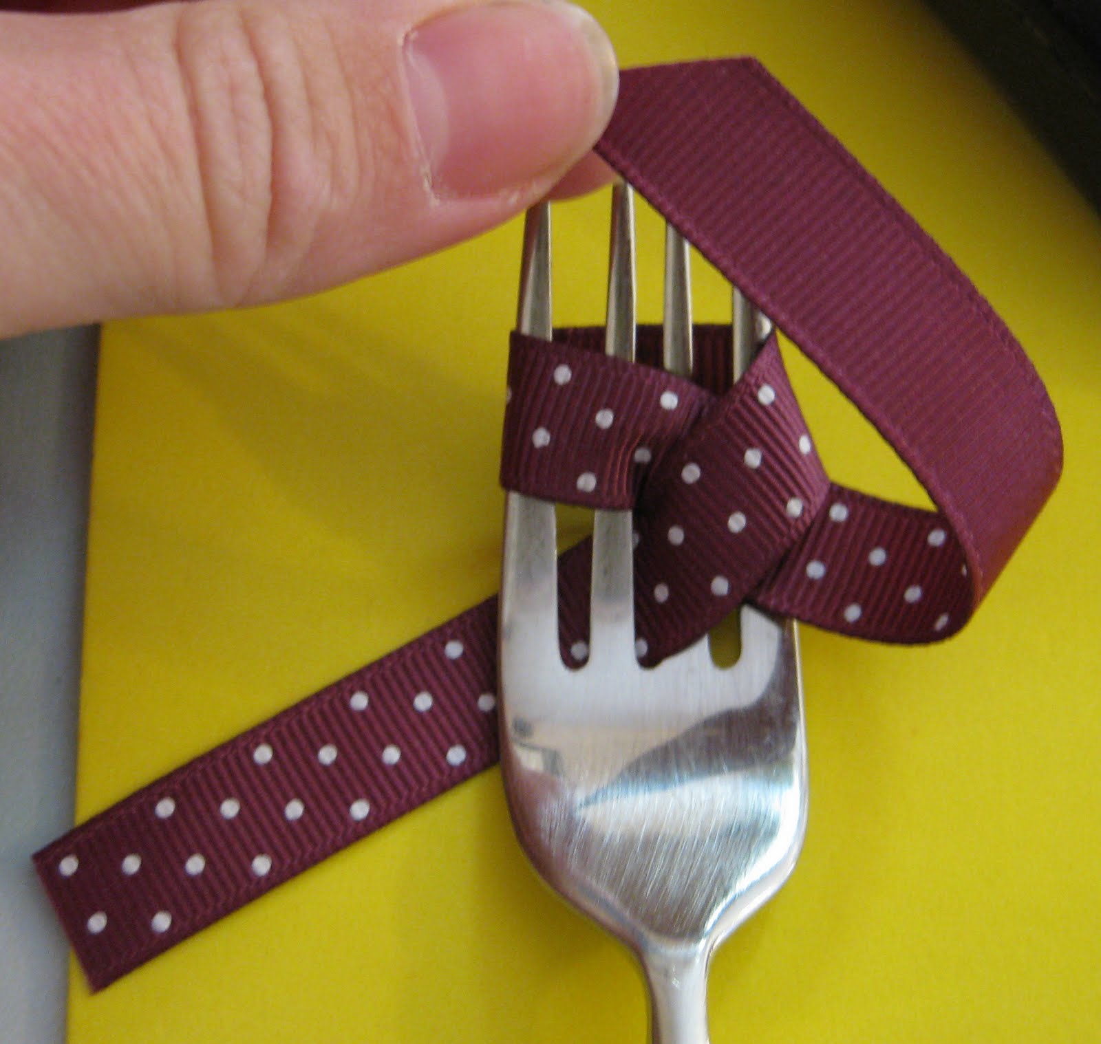 StampnDesign How to Tie a FORK BOW