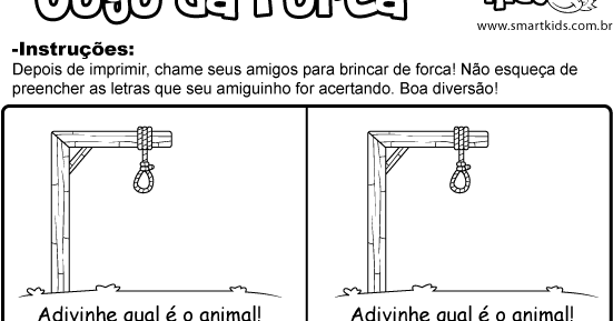 O Clube dos 3D: Como jogar forca - Pais toca a passar momentos de diversão  com os filhotes!!!