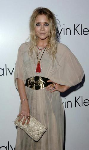 Mary Kate Olsen in shimmering boho chic