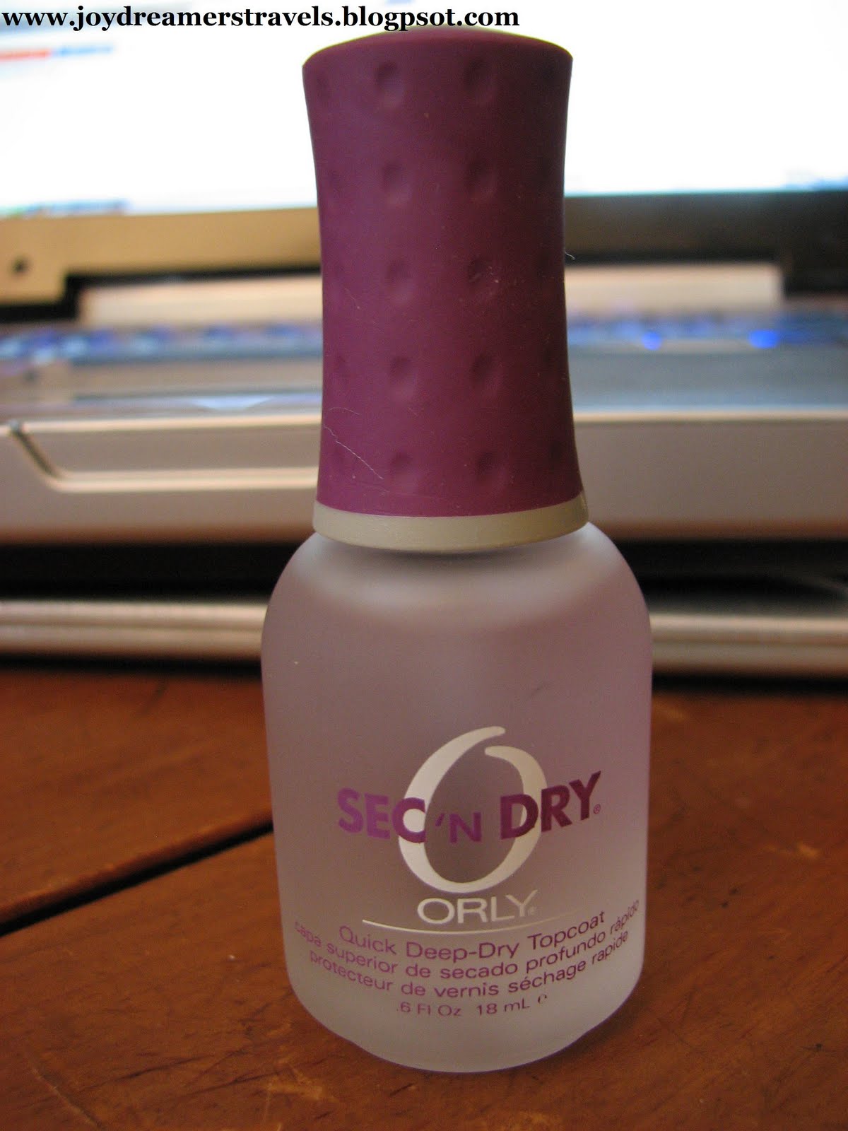 Joydreamer Review Orly Sec N' Dry Quick DeepDry Topcoat