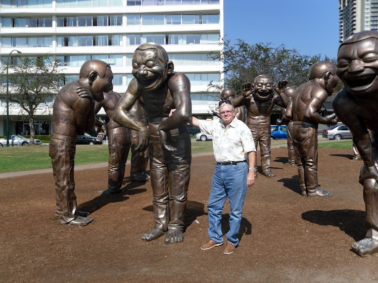 Bronze Men in Park
