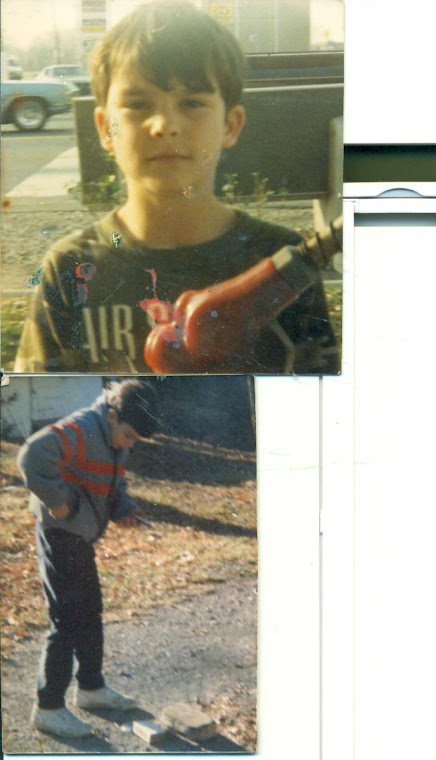 Joe pumping gas-Joe lighting firecrackers.jpg