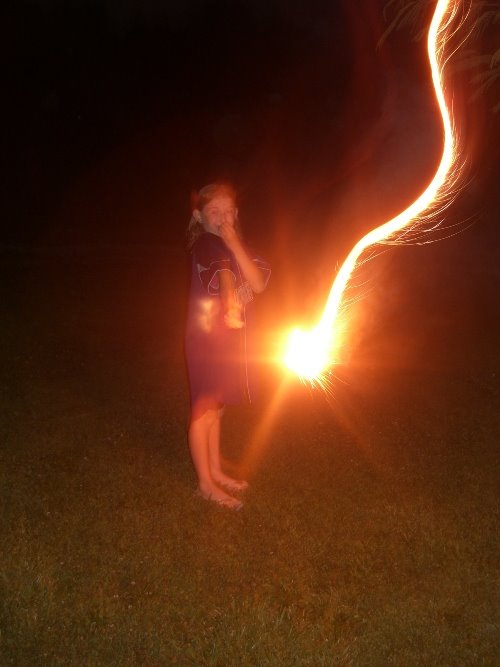Samantha's favorite sparkler picture