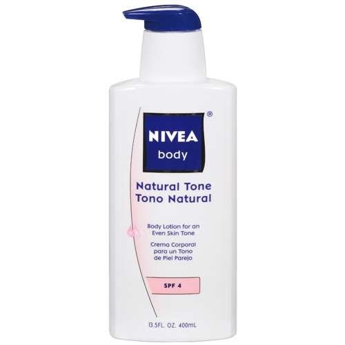 Lash Girl NIVEA Natural Tone body lotion works great on skin discoloration from pregnancy