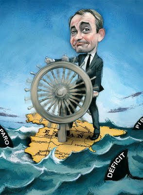 RIETE DE LOS POLITICOS caricatus de HUMOR - Página 13 Zapatero+se+hunde