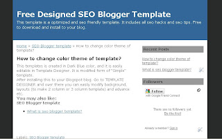 seo blogger template