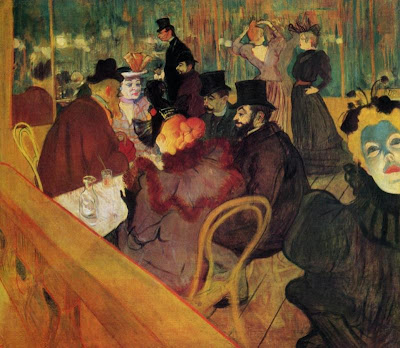 moulin rouge hairstyles. At the Moulin Rouge 1892, Toulouse-Lautrec.
