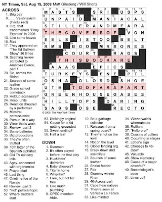 The New York Times Crossword in Gothic: 08.15.09 -- Cover Story