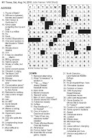 Crossword stuff short times york enlarge puzzles The New York Times Crossword in Gothic: 08.14.10 — In So Many Words…
