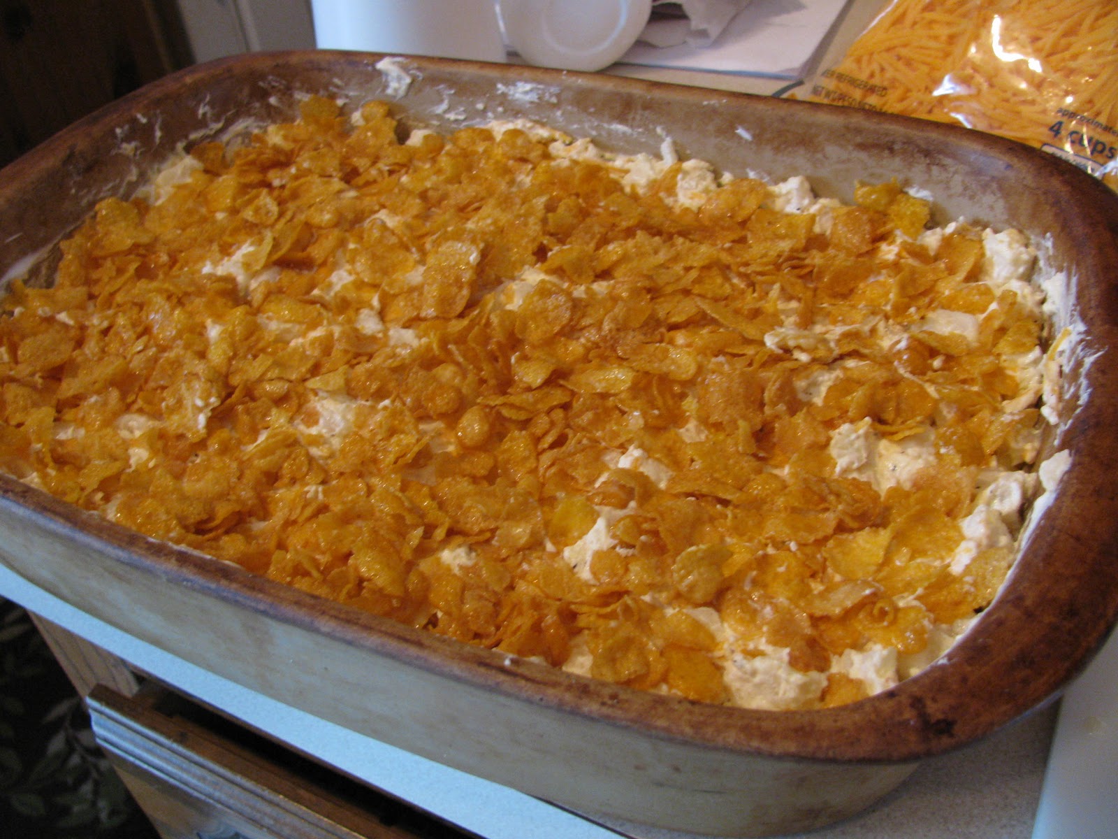 RecipesBy Kim Cheesey Cornflake Potatoes