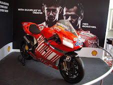 "Sepang Moto Gp-2007".Casey Stoners Ducati Bike Model on Display.